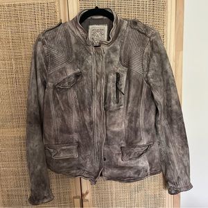 Free People leather jacket